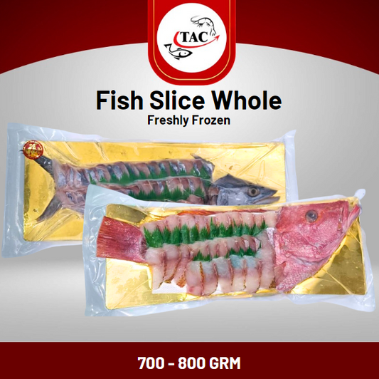 [Freshly Frozen] Red Snapper / Batang Slice Whole Fish (700 - 800g)